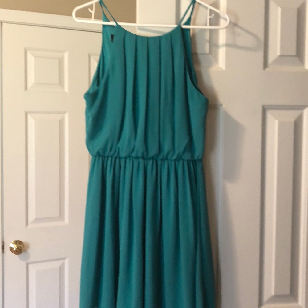 Teal cocktail dress